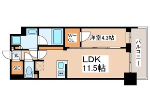 コンフォリア東新宿の物件間取画像